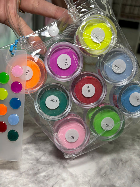 LuxePolish Collection-set of 9 polymers of different colors