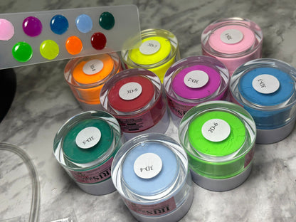 LuxePolish Collection-set of 9 polymers of different colors