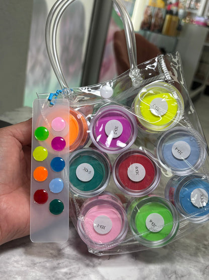 LuxePolish Collection-set of 9 polymers of different colors