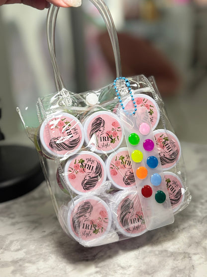 LuxePolish Collection-set of 9 polymers of different colors